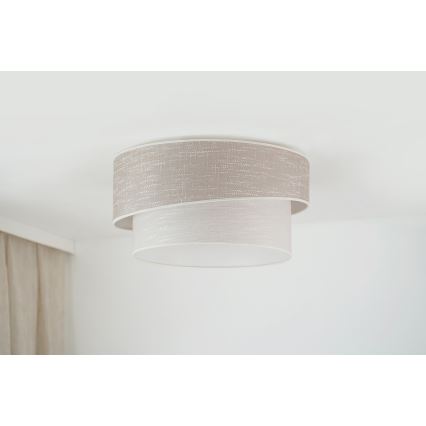 Brilagi - Stropna svetilka DOVER SHINE 1xE27/15W/230V pr. 50 cm siva/krem barva