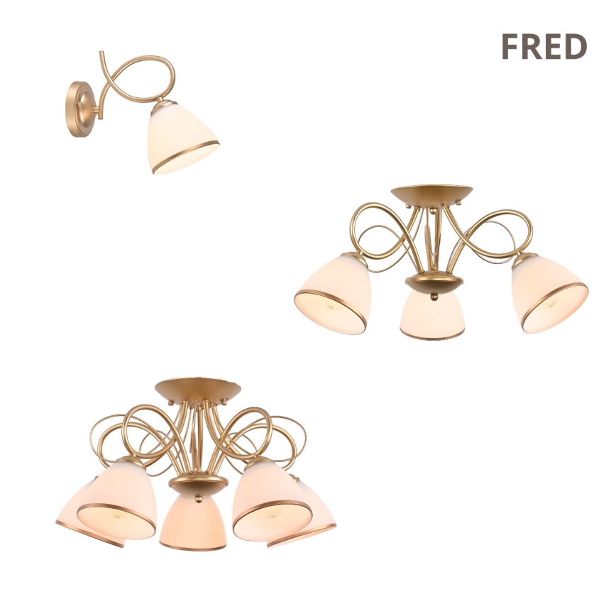 Brilagi - Stropna svetilka FRED 3xE27/60W/230V, premer 59 cm, bronzasta