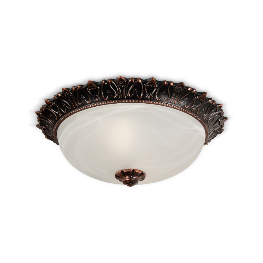 Brilagi - stropna svetilka FRESCO, 2x E27/40W/230V, Ø 30 cm, bronasta