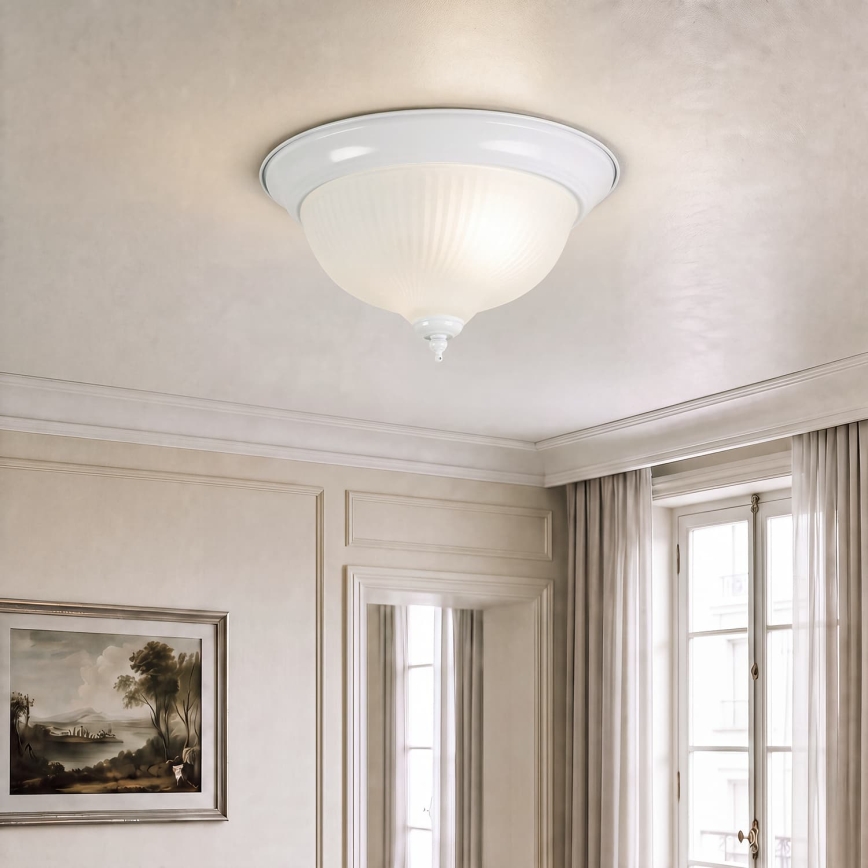 BRILAGI - Stropna svetilka FRESCO 2xE27/40W/230V premer 28 cm bela