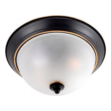 Brilagi - Stropna svetilka FRESCO 2xE27/40W/230V premer 28 cm črna/zlata