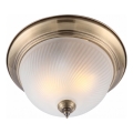 Brilagi - Stropna svetilka FRESCO 2xE27/40W/230V, premer 28 cm, medenina