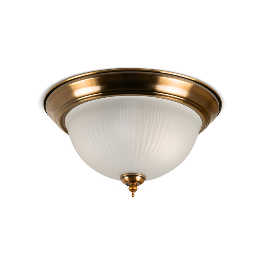 BRILAGI - Stropna svetilka FRESCO 2xE27/40W/230V, premer 28 cm, medenina
