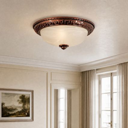 Brilagi - Stropna svetilka FRESCO 2xE27/40W/230V premer 30 cm bakrena