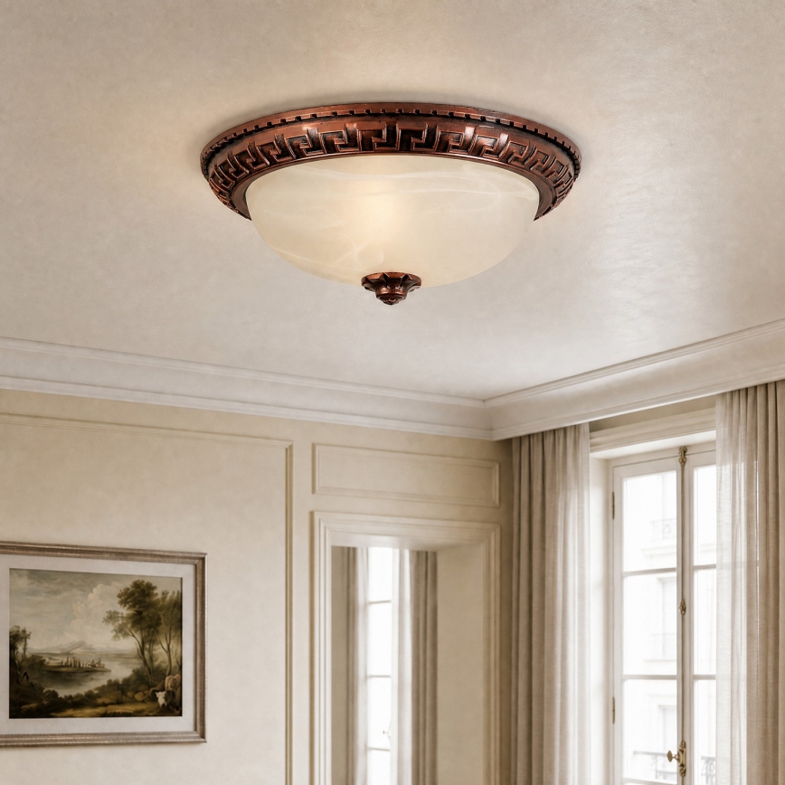 Brilagi - Stropna svetilka FRESCO 2xE27/40W/230V premer 30 cm bakrena