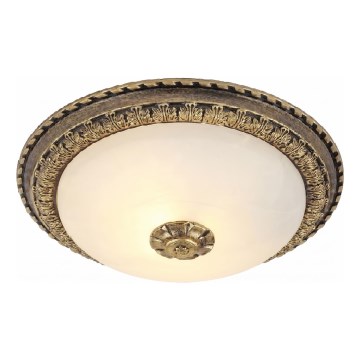 Brilagi - Stropna svetilka FRESCO 2xE27/40W/230V, premer 30 cm, medenina