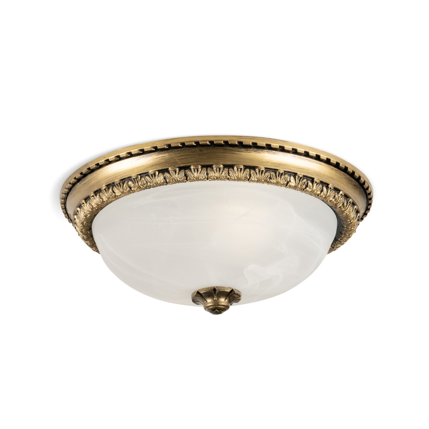 BRILAGI - Stropna svetilka FRESCO 2xE27/40W/230V, premer 30 cm, medenina