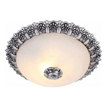 Brilagi - stropna svetilka FRESCO 2xE27/40W/230V premer 30 cm srebrna