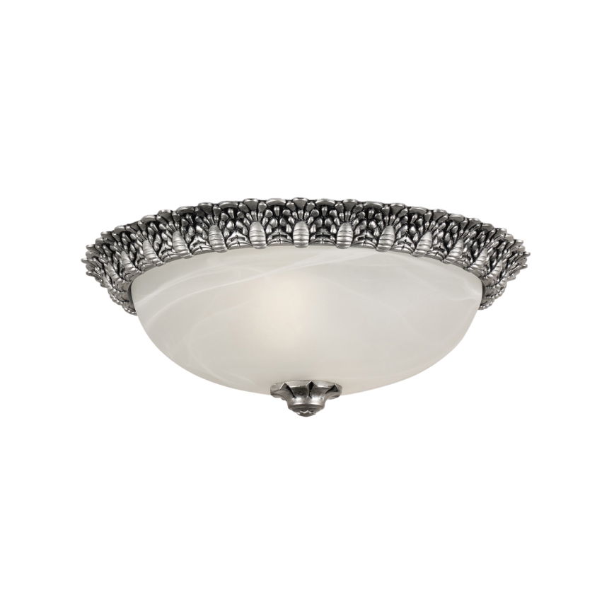 Brilagi - stropna svetilka FRESCO 2xE27/40W/230V premer 30 cm srebrna