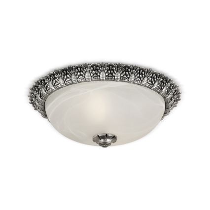 Brilagi - stropna svetilka FRESCO 2xE27/40W/230V premer 30 cm srebrna