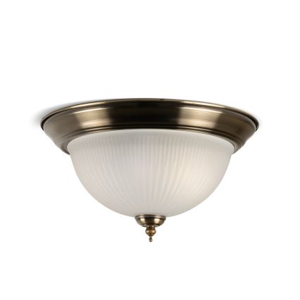 BRILAGI - Stropna svetilka FRESCO 2xE27/40W/230V Ø 28 cm mesing