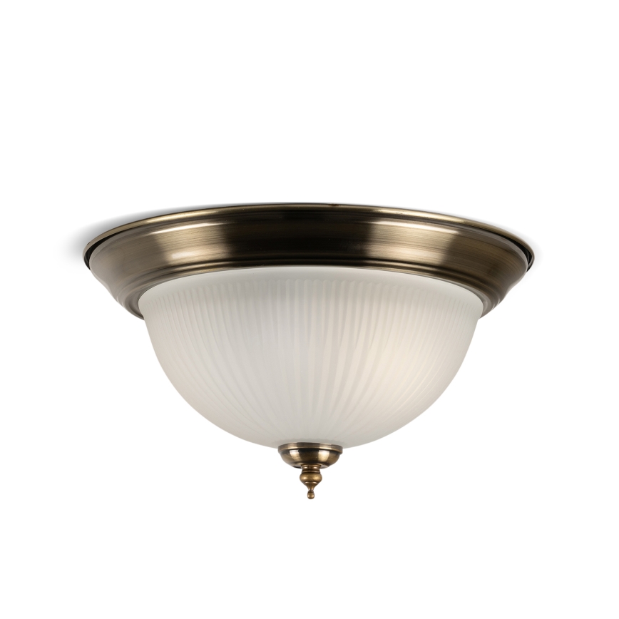 BRILAGI - Stropna svetilka FRESCO 2xE27/40W/230V Ø 28 cm mesing