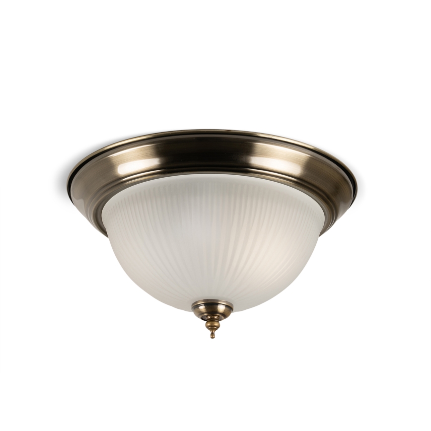 BRILAGI - Stropna svetilka FRESCO 2xE27/40W/230V Ø 28 cm mesing