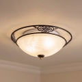 BRILAGI - Stropna svetilka FRESCO 2xE27/40W/230V Ø 43 cm rjava