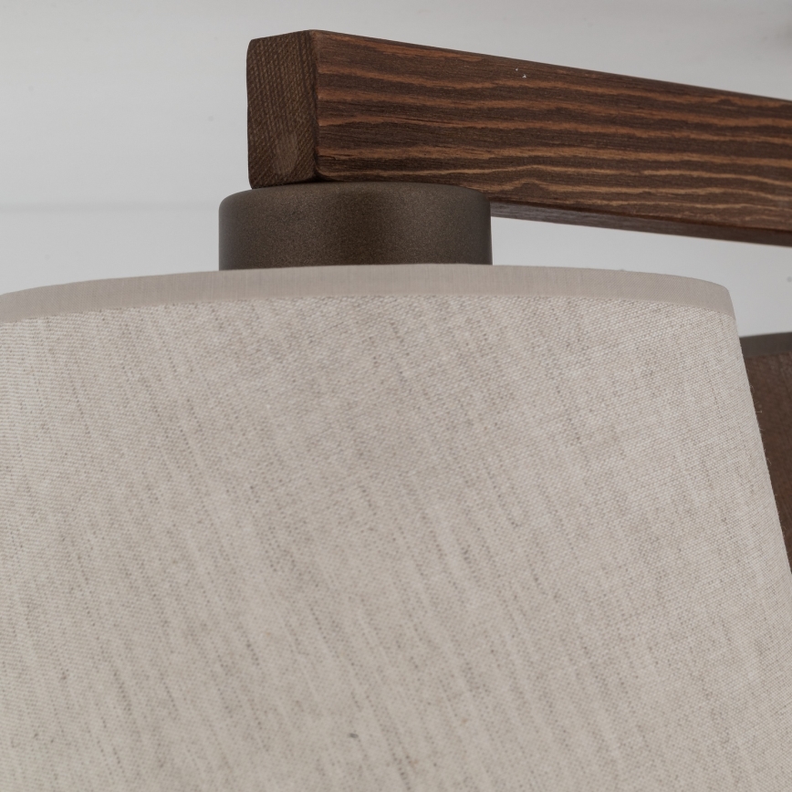 Brilagi - Stropna svetilka LATTE 3xE27/15W/230V bor/bela