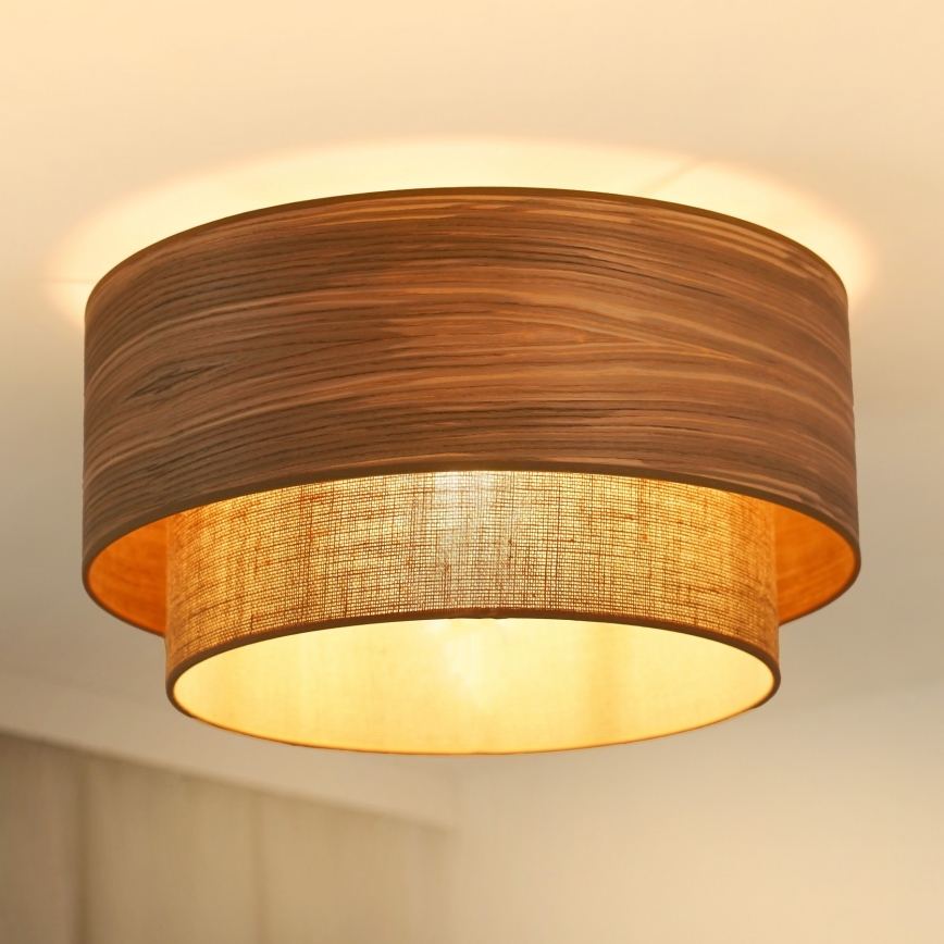 Brilagi - Stropna svetilka MONTANA BOHO 1xE27/15W/230V pr. 45 cm rjava