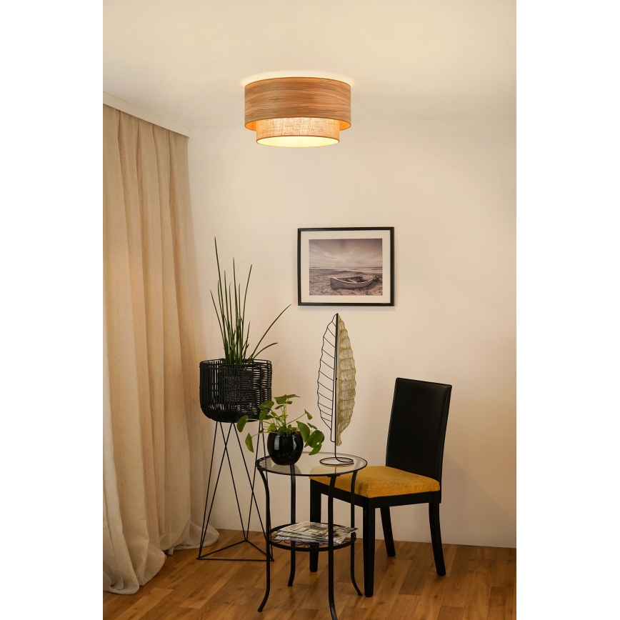 Brilagi - Stropna svetilka MONTANA BOHO 1xE27/15W/230V pr. 45 cm rjava