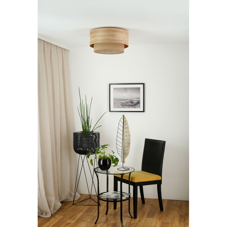 Brilagi - Stropna svetilka MONTANA BOHO 1xE27/15W/230V pr. 45 cm rjava