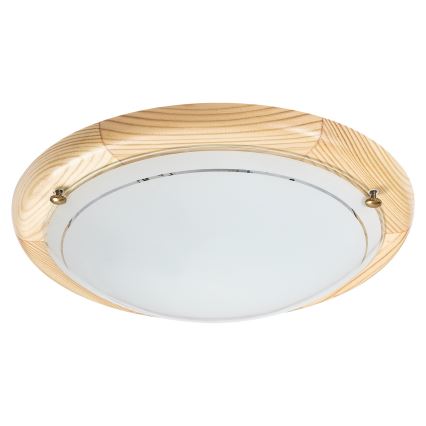 Brilagi - Stropna svetilka ORBIS 1xE27/60W/230V, premer 30 cm, borovina