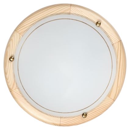 Brilagi - Stropna svetilka ORBIS 1xE27/60W/230V, premer 30 cm, borovina