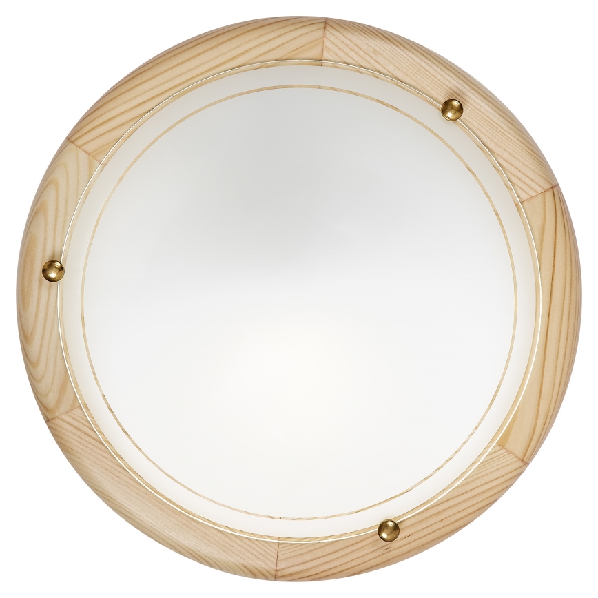 Brilagi - Stropna svetilka ORBIS 1xE27/60W/230V, premer 30 cm, borovina