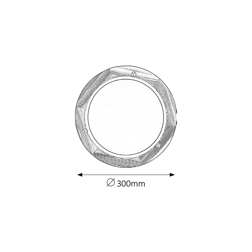 Brilagi - Stropna svetilka ORBIS 1xE27/60W/230V, premer 30 cm, borovina