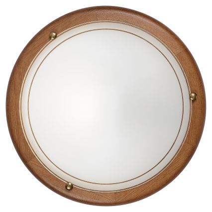 Brilagi - Stropna svetilka ORBIS 1xE27/60W/230V premer 30 cm borovina