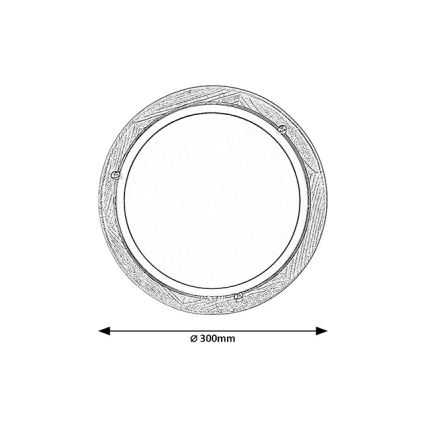 Brilagi - Stropna svetilka ORBIS 1xE27/60W/230V premer 30 cm borovina