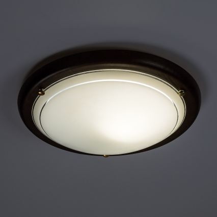 Brilagi - Stropna svetilka ORBIS 1xE27/60W/230V, premer 30 cm, iz bora