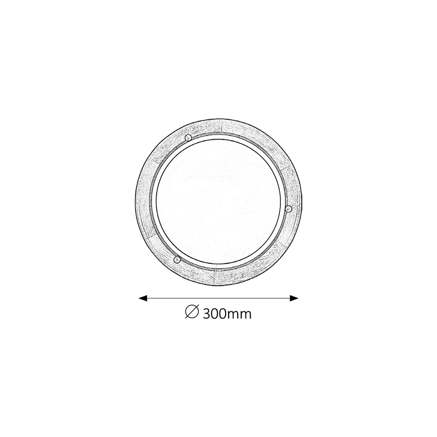 Brilagi - Stropna svetilka ORBIS 1xE27/60W/230V, premer 30 cm, iz bora