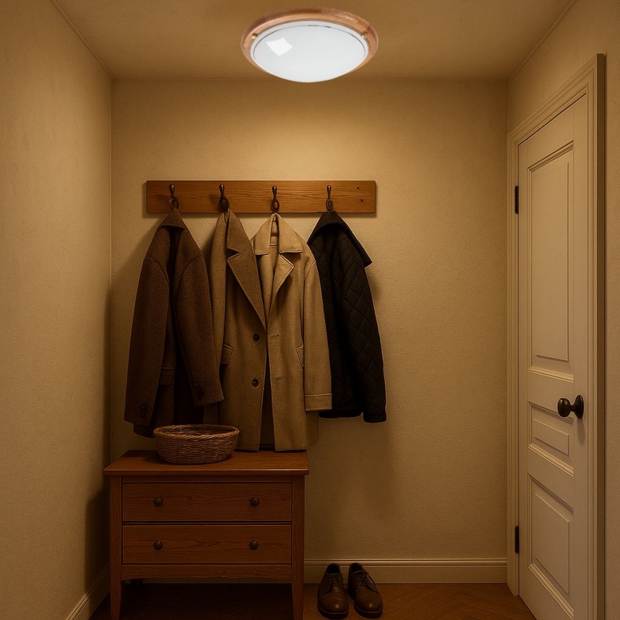 Brilagi - Stropna svetilka ORBIS 2xE27/60W/230V, premer 38 cm, borovica