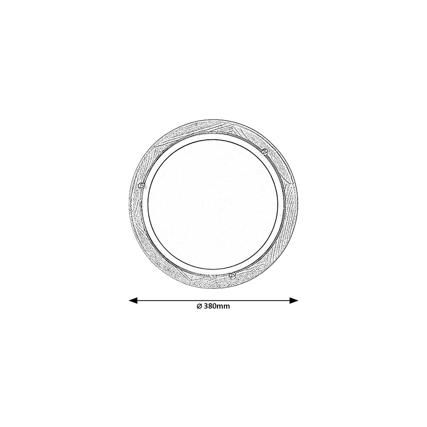 Brilagi - Stropna svetilka ORBIS 2xE27/60W/230V, premer 38 cm, borovica