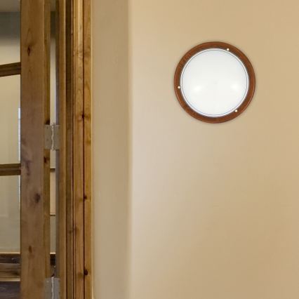 Brilagi - Stropna svetilka ORBIS 2xE27/60W/230V premer 38 cm iz bora