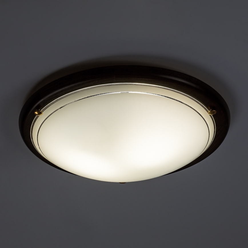 Brilagi - Stropna svetilka ORBIS 2xE27/60W/230V premer 38 cm iz bora