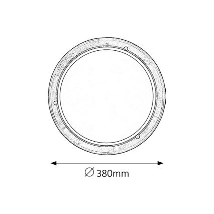 Brilagi - Stropna svetilka ORBIS 2xE27/60W/230V premer 38 cm iz bora