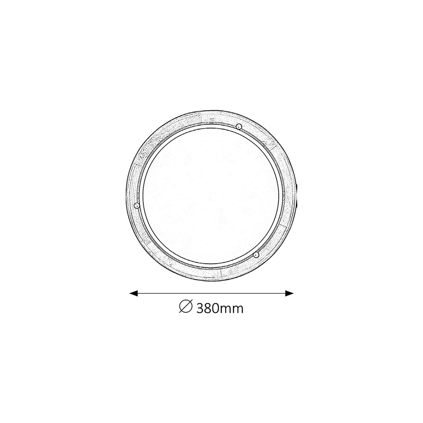 Brilagi - Stropna svetilka ORBIS 2xE27/60W/230V premer 38 cm iz bora