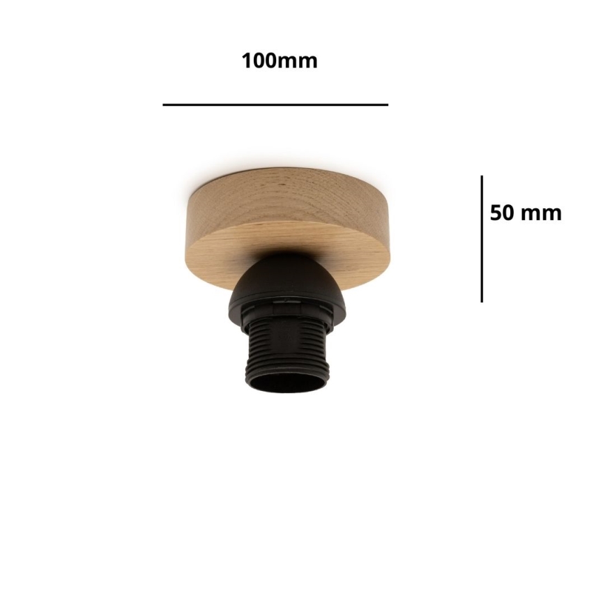 Brilagi - Stropna svetilka PARTY 1xE27/60W/230V, premer 10 cm, hrast