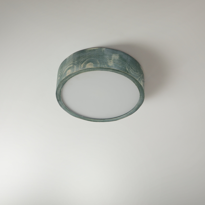 Brilagi - Stropna svetilka PINO 1xE27/15W/230V borovica/zelena pr. 27,5 cm