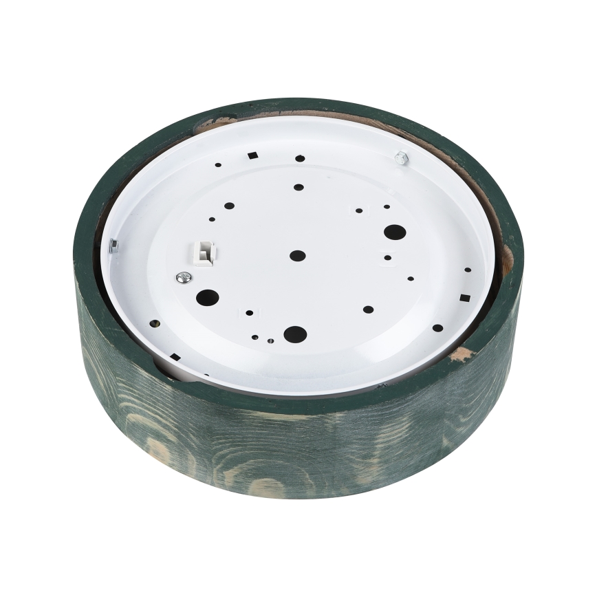Brilagi - Stropna svetilka PINO 1xE27/15W/230V borovica/zelena pr. 27,5 cm
