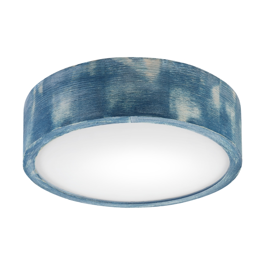 Brilagi - Stropna svetilka PINO 1xE27/15W/230V macesen/modra, Ø 27,5 cm