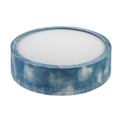 Brilagi - Stropna svetilka PINO 1xE27/15W/230V macesen/modra, Ø 27,5 cm