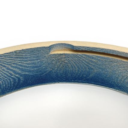 Brilagi - Stropna svetilka PINO 1xE27/15W/230V macesen/modra, Ø 27,5 cm