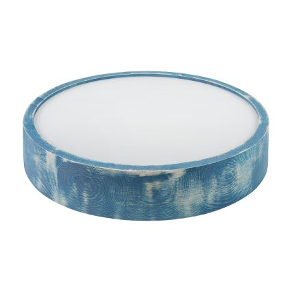 Brilagi - Stropna svetilka PINO 2xE27/15W/230V borovina/modra premer 37,5 cm