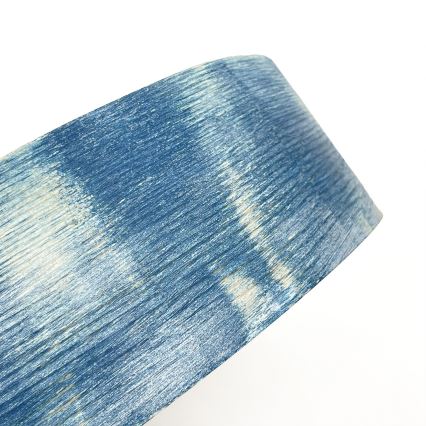 Brilagi - Stropna svetilka PINO 2xE27/15W/230V borovina/modra premer 37,5 cm