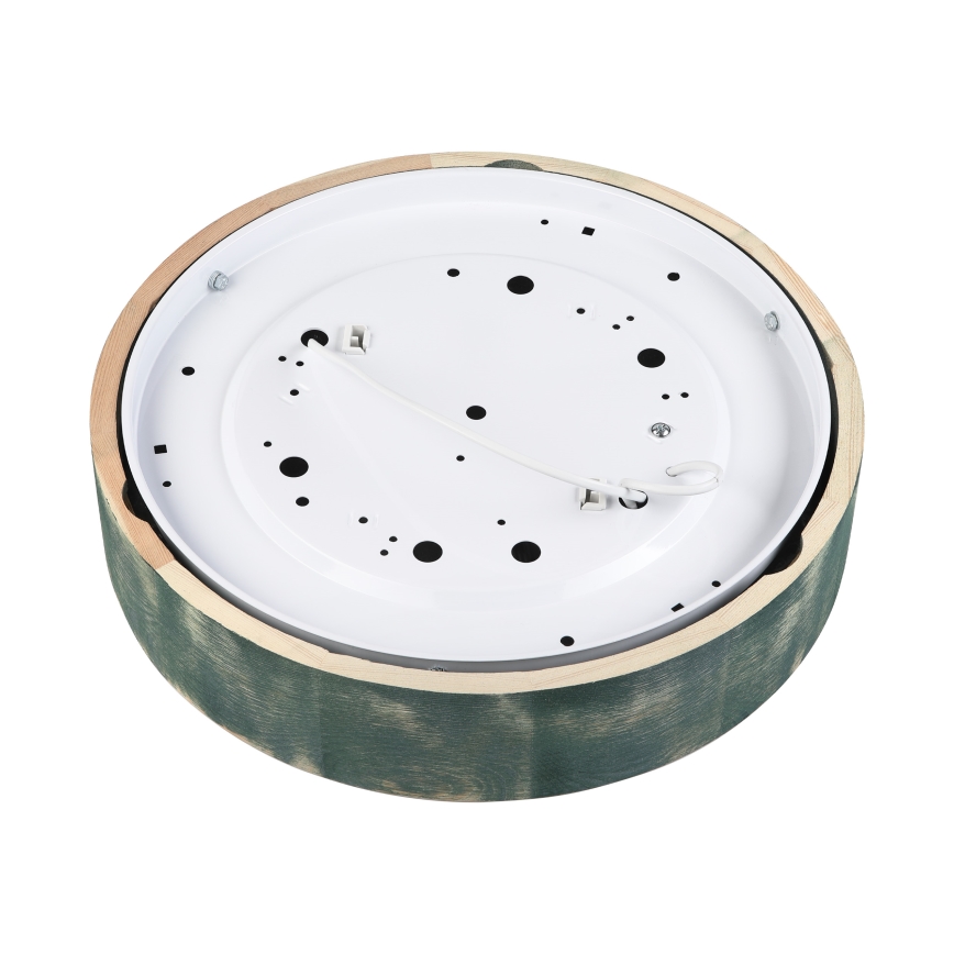 Brilagi - Stropna svetilka PINO 2xE27/15W/230V, borovina/zelena, premer 37,5 cm