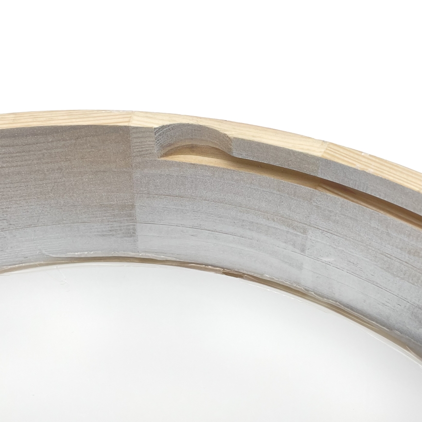 Brilagi - Stropna svetilka PINO 3xE27/15W/230V borovica/srebrna, premer 47,5 cm