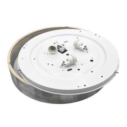 Brilagi - Stropna svetilka PINO 3xE27/15W/230V borovica/srebrna, premer 47,5 cm