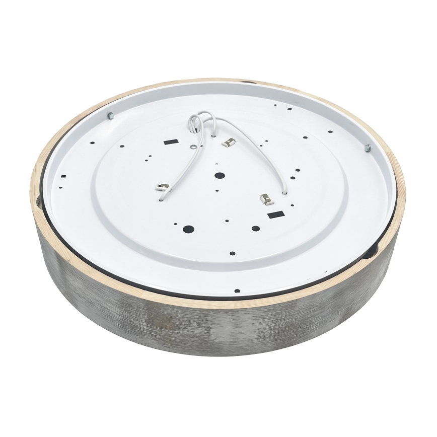 Brilagi - Stropna svetilka PINO 3xE27/15W/230V borovica/srebrna, premer 47,5 cm