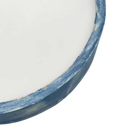 Brilagi - Stropna svetilka PINO 3xE27/15W/230V borovina/modra premer 47,5 cm