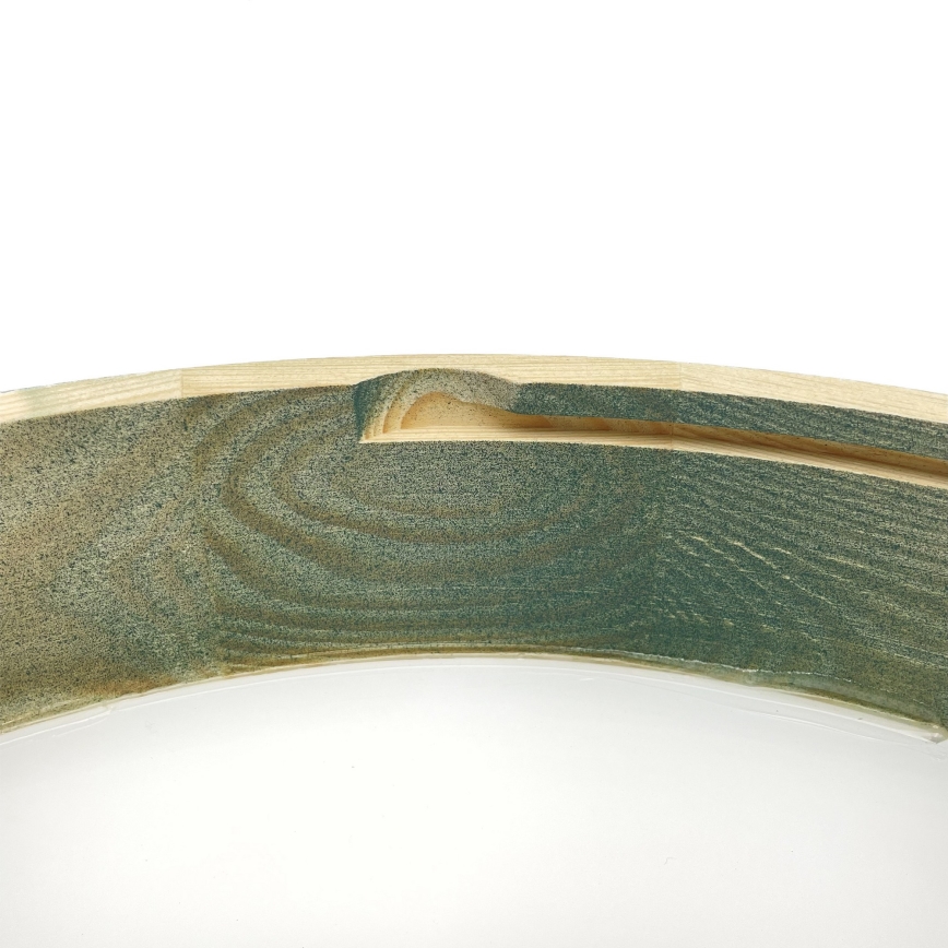 Brilagi - Stropna svetilka PINO 3xE27/15W/230V borovina/zelena premer 47,5 cm